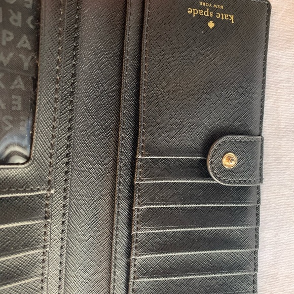 Black and Silver Kate Spade Wallet - Picture 5 of 6
